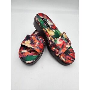Dana Buchman Payder Floral Platform Sandals Women’s Size 6M
